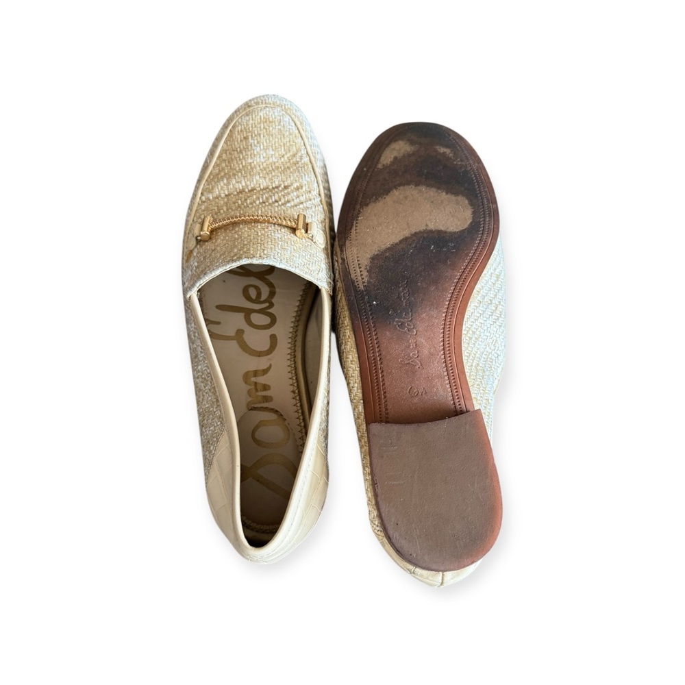 Sam Edelman beige slip on flats loafers shoes 6.5 - Picture 5 of 11